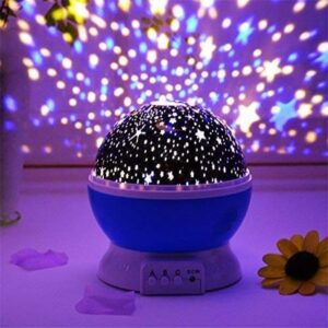 Star Master Projector with USB Wire Colorful Romantic LED Star Master Sky Night Projector Bed Light Lamp (Assorted Color, Plastic, Pack of 1)